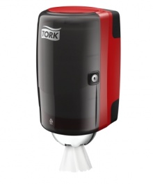 Tork Mini zásobník na role se středovým odvíjením, červený/černý, M1